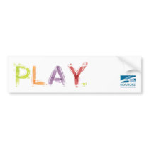 PLAY Bumper Sticker bumper stickers