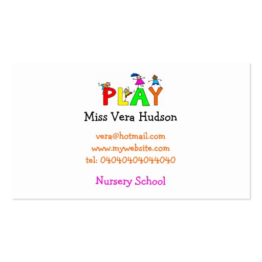 Play, Business Card