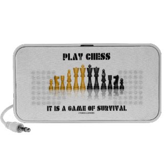 Play Chess It Is A Game Of Survival (Chess Set) Travel Speaker