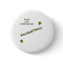 Play Day Racquetball Pinback Buttons