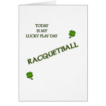 Play Day Racquetball Greeting Card