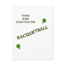 Play Day Racquetball Postcard
