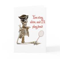 Play Dead Badminton Pirate Cards