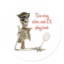 Play Dead Badminton Pirate