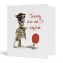 Play Dead Pirate Ping Pong 3 Ring Binder