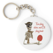 Play Dead Pirate Ping Pong Keychains