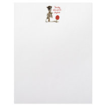 Play Dead Pirate Ping Pong Personalized Letterhead