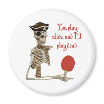 Play Dead Pirate Ping Pong Magnets