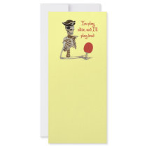 Play Dead Pirate Ping Pong Personalized Rack Card