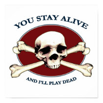 Play Dead Pirate Skull Print