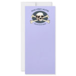 Play Dead Pirate Skull Rack Card Template
