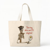 Play Dead Tennis Pirate Canvas Bag