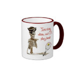 Play Dead Tennis Pirate Coffee Mugs