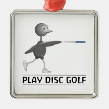 Play Disc Golf Christmas Tree Ornament