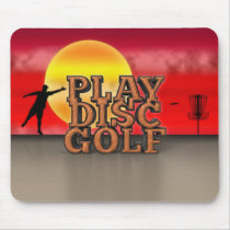 Play Disc Golf mousepads