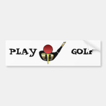 Play Golf Bumper Stickers