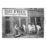 Play Golf Free (While Having Your Suit Pressed) Greeting Cards