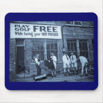 Play Golf Free (While Having Your Suit Pressed) Mousepads