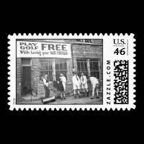 Play Golf Free (While Having Your Suit Pressed) postage by scenesfromthepast Play Golf Free (While Having Your Suit Pressed) postage