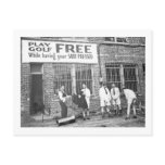 Play Golf Free (While Having Your Suit Pressed) Post Card