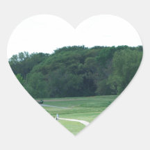Play Golf Heart Stickers