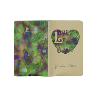 Play in Paint LOVE EARTH Personalized Large Moleskine Notebook Cover With Notebook