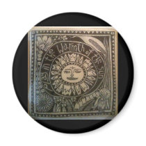 play in the warmth of the sun ceramic tile refrigerator magnets