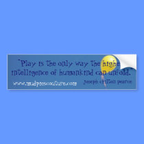 play intelligence - Customized - Customized bumper stickers