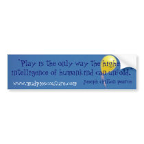 play intelligence - Customized - Customized bumper stickers by crisrobin play intelligence - Customized - Customized bumper stickers