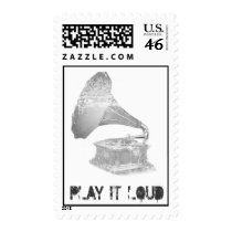 Play It Loud Phonograph Stamp by mike3488 Play It Loud Phonograph Stamp