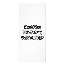 Play Just The Tip? rack cards