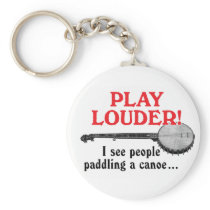 Play Louder Keychain keychains