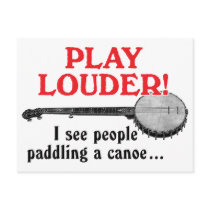 Play Louder Postcard postcards