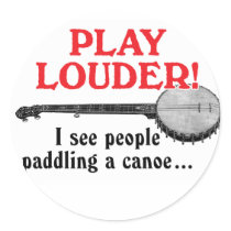 Play Louder Sticker