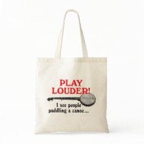 Play Louder Tote Bag
