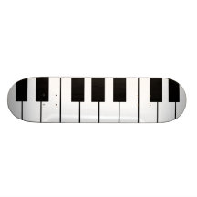 play piano music custom skate board