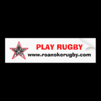 Play Rugby Bumber Sicker bumper stickers