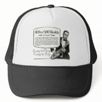 Play the Saxophone vintage ad Mesh Hats