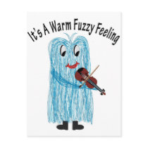 Play the Violin - Get a warm Fuzzy Feeling! postcards by Stefanie_Rski Play the Violin - Get a warm Fuzzy Feeling! postcards