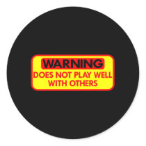 Play Well With Others Black Stickers