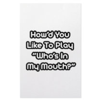 Play Who's In My Mouth? stationery by Funny_MoFo_Shirts Play Who's In My Mouth? stationery