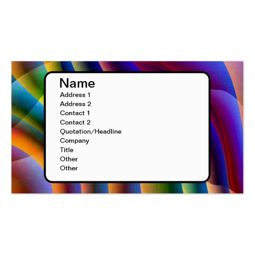 Play With Colours Business Cards (front side)