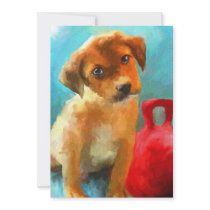 Play With Me (puppy) 5x7 Mini Prints Invites