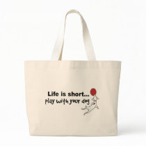 Play with Your Dog Tote Bags