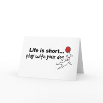 Play with Your Dog Card