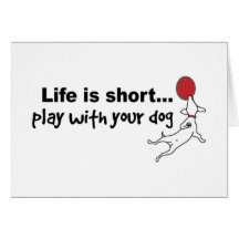 Play with Your Dog Card