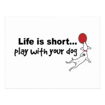 Play with Your Dog Postcard