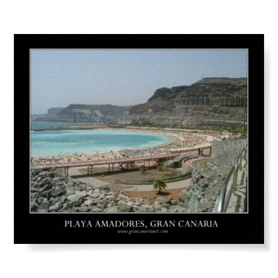 Playa Amadores, Gran Canaria Print by grancan
