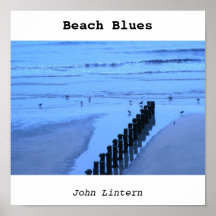 playa azul, azules de la playa, Juan Lintern Posters