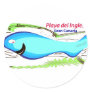 Playa del Ingles Gran Canaria Round Stickers